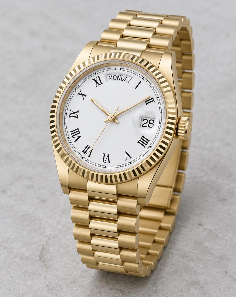 Rolex Day-Date 36 Réf. 18238 – Double Quickset, Cadran Blanc Roman