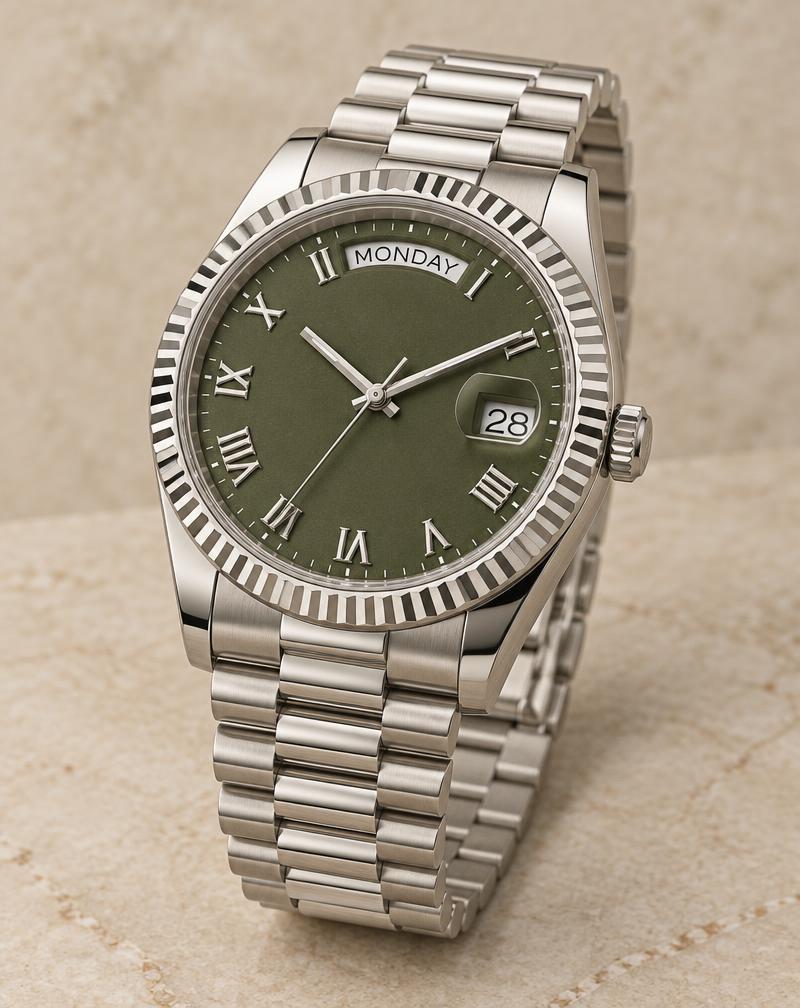 Rolex Day-Date 40 Réf. 228239 – Cadran Vert Olive Romains