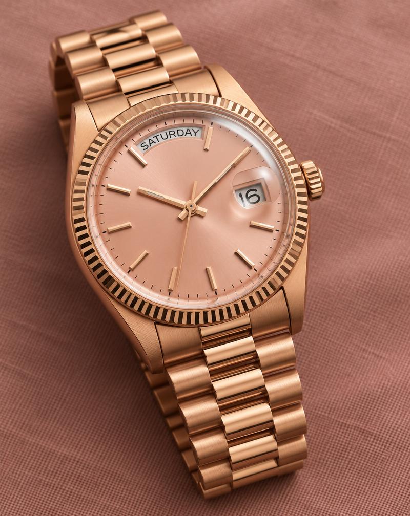 Rolex Day-Date 36 Réf. 1803 – Vintage rare, Or Rose Cadran Rose
