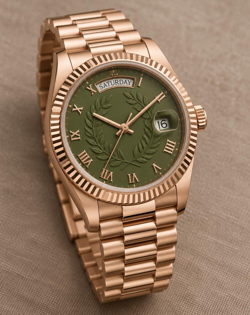 Rolex Day-Date 40 Réf. 228235 – Cadran Vert Olive Anniversaire